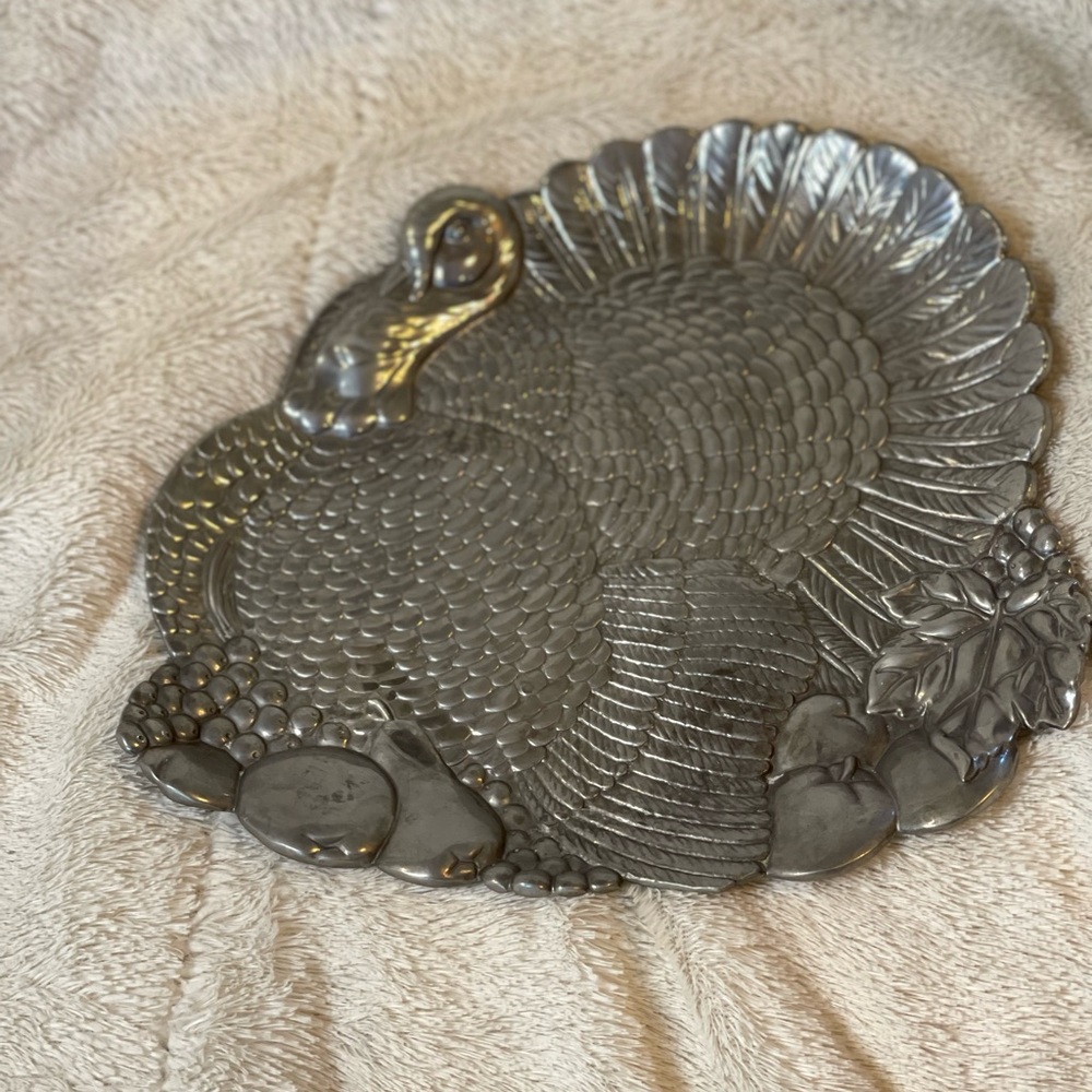 Pewter Turkey serving tray